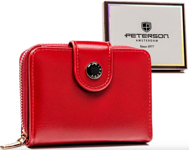 Portfel damski Peterson czerwony PTN 014-F7