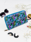 Pojemny portfel damski niebieski Milano Design S1206 FL BLUE